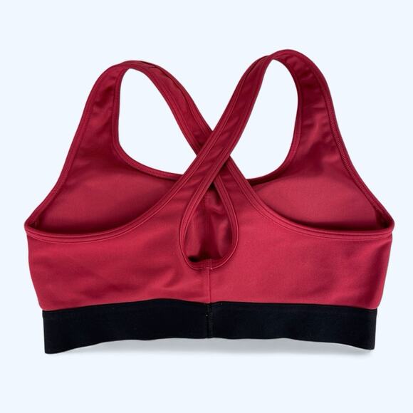 Under Armour Mid Compression Sports Bra Pink size Medium - Picture 2 of 4